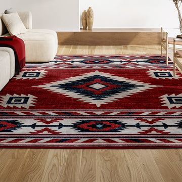 Serape Medallion Southwestern Area Rug